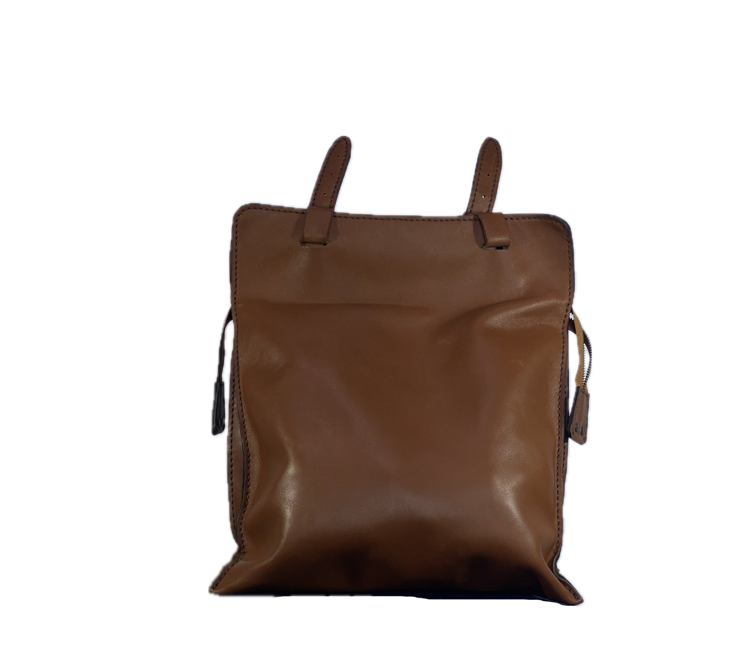Brown Tall Leather handbag