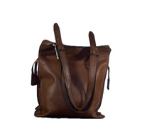 Brown Tall Leather handbag