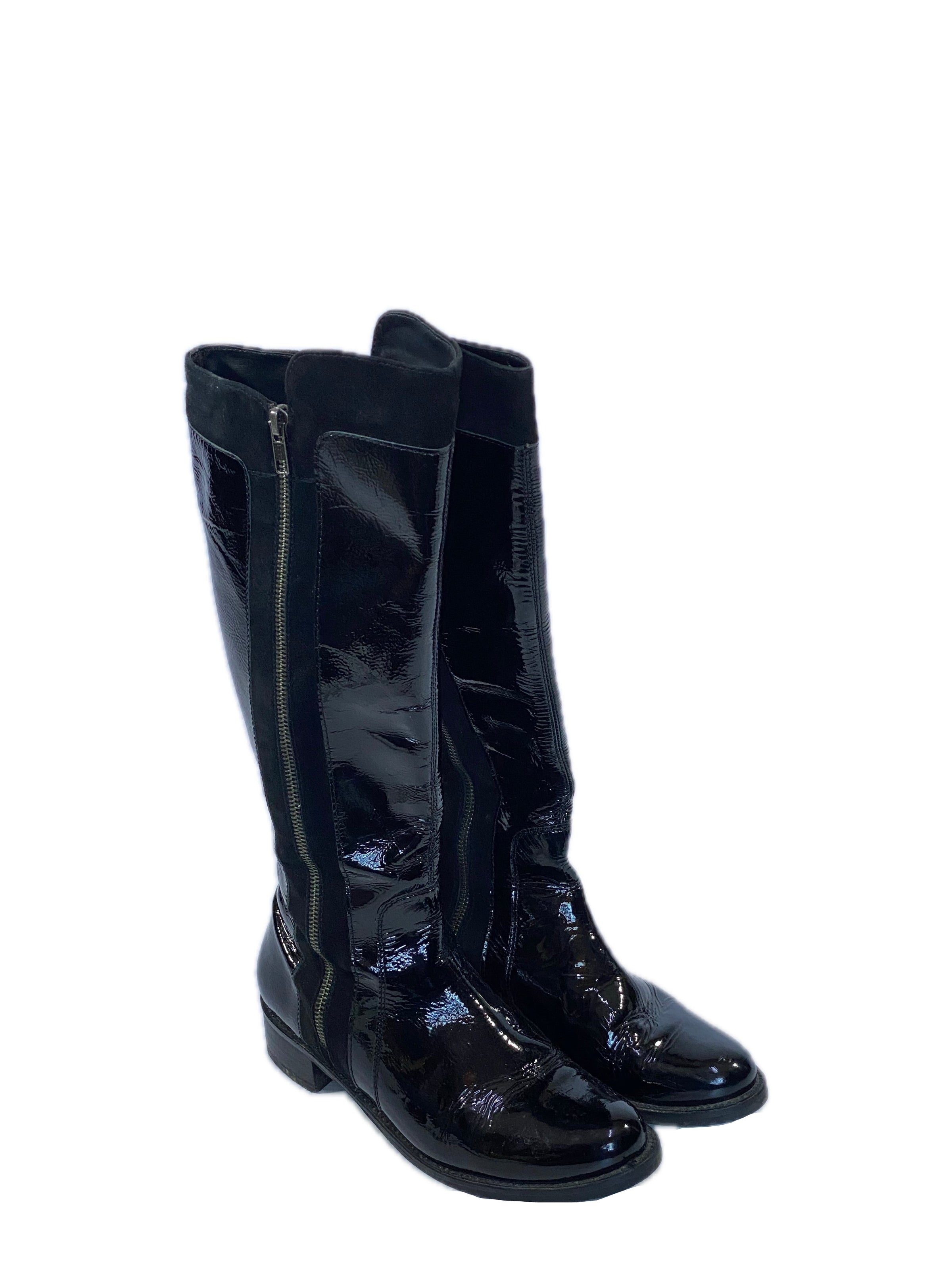 Dune Long Black Boots