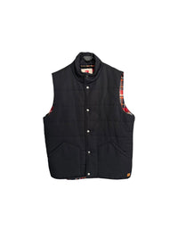 Sleeveless Gilet Plaid Inside