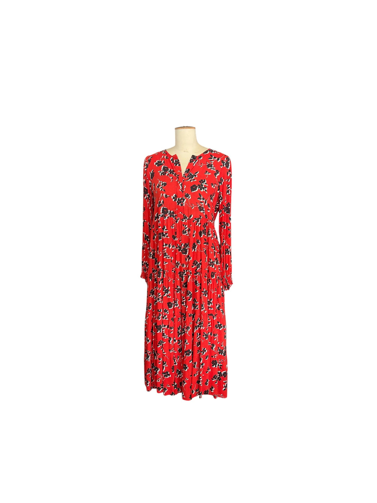 Zara Red Floral Dress