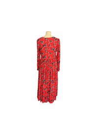 Zara Red Floral Dress