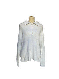 Witchery White Half Zip Jersey