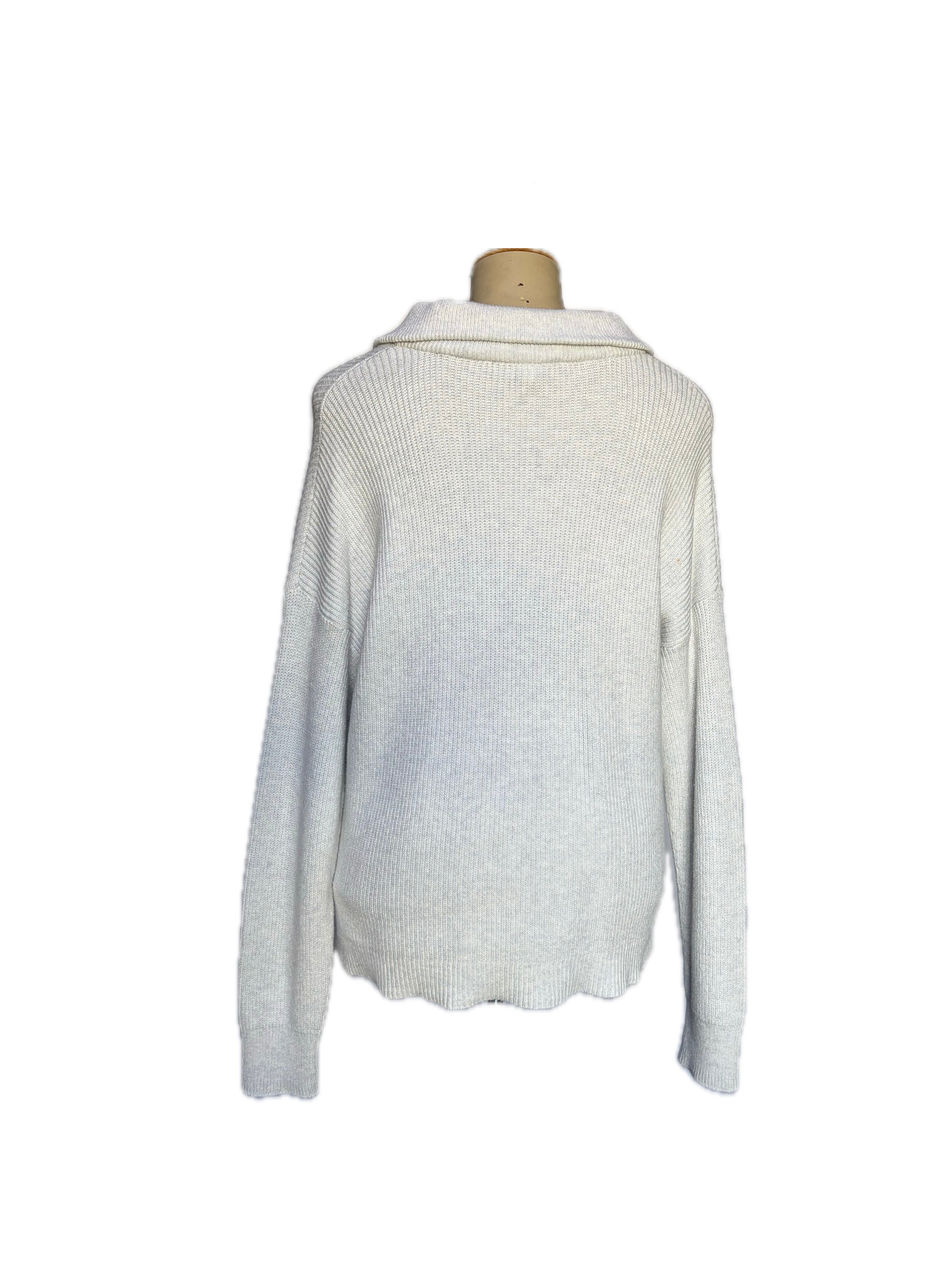 Witchery White Half Zip Jersey