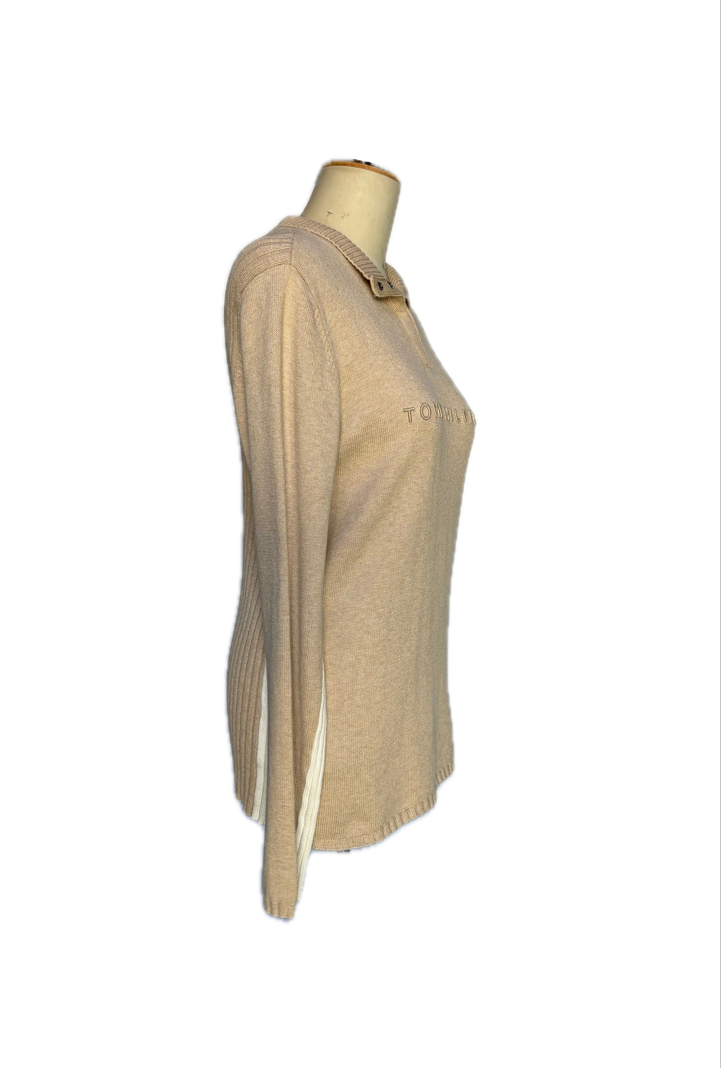 Tommy Hilfiger Cream Collared Jersey