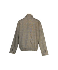 Zip Jacket With Glen Plaid Pattern