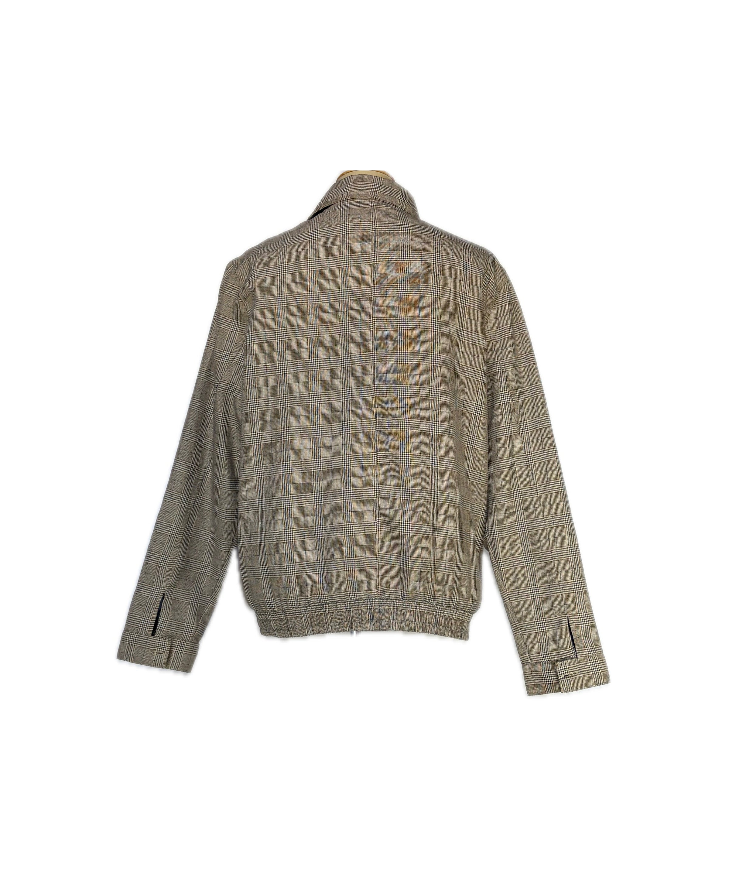 Zip Jacket With Glen Plaid Pattern